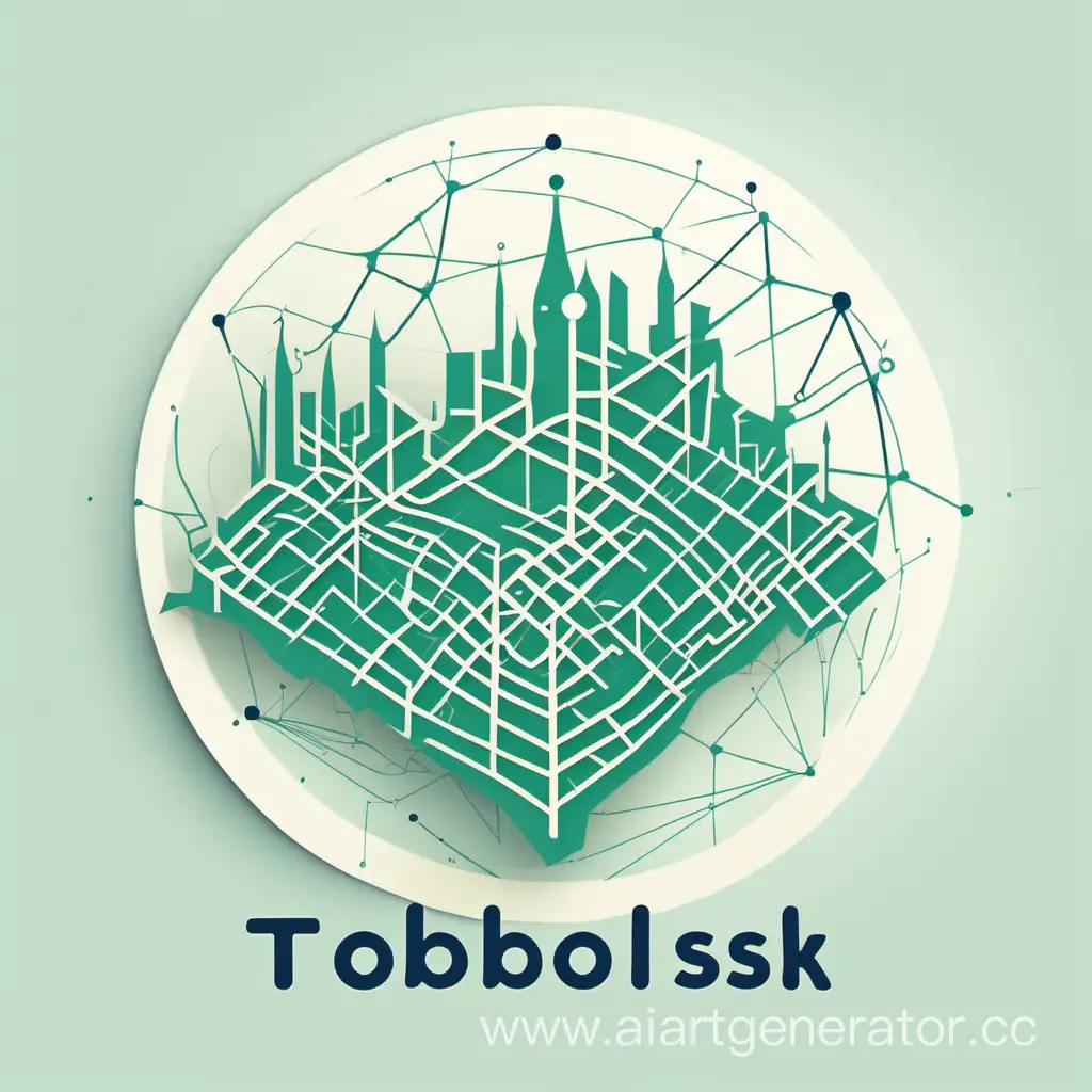 Stylized-Tobolsk-Map-Logo-with-Interconnected-Network-Points