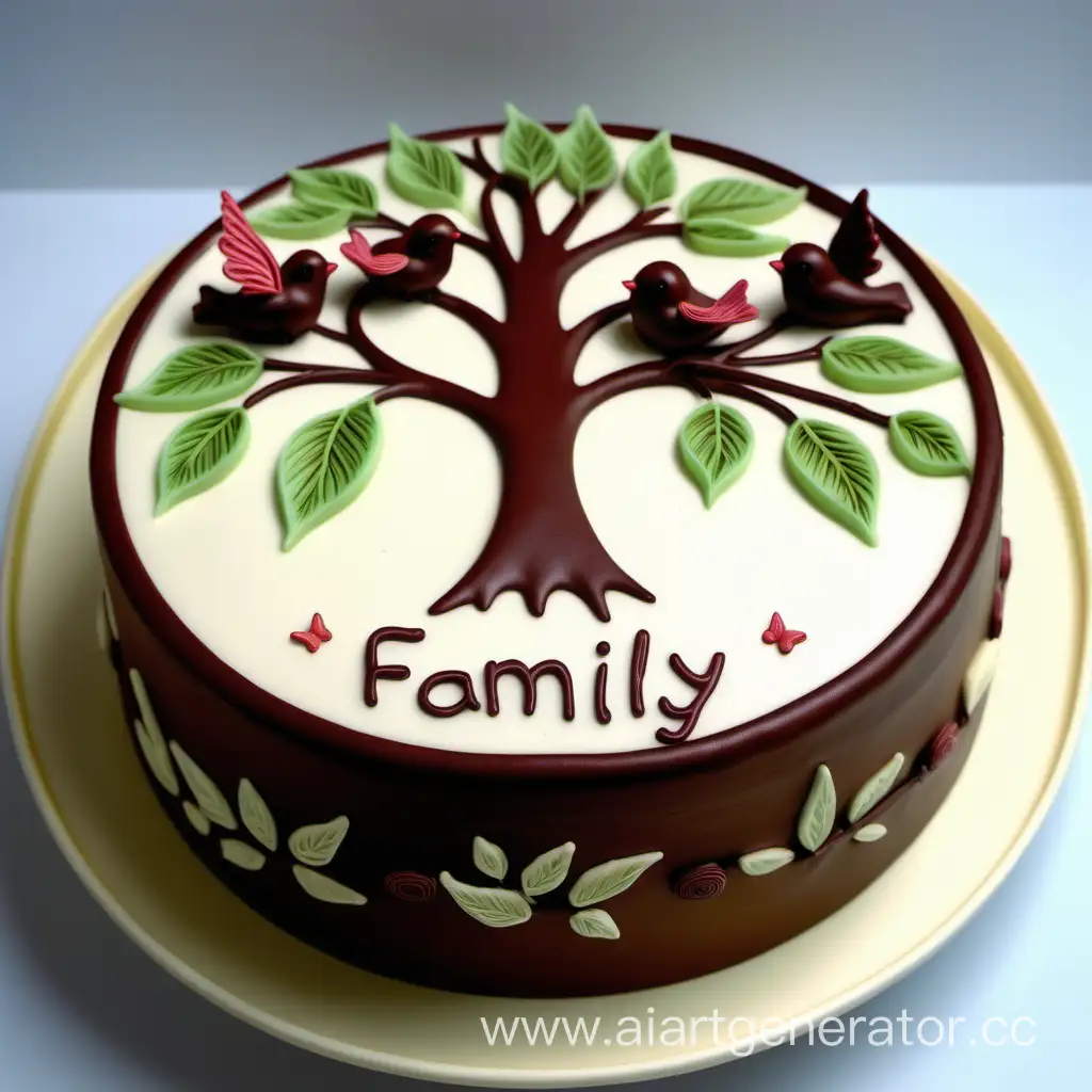 Celebrating-Family-Values-with-a-Fondant-Family-Tree-Cake