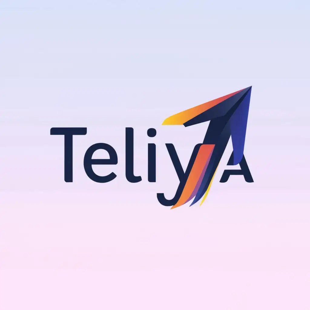 a logo design,with the text "Teliya", main symbol:Speed,Minimalistic,clear background