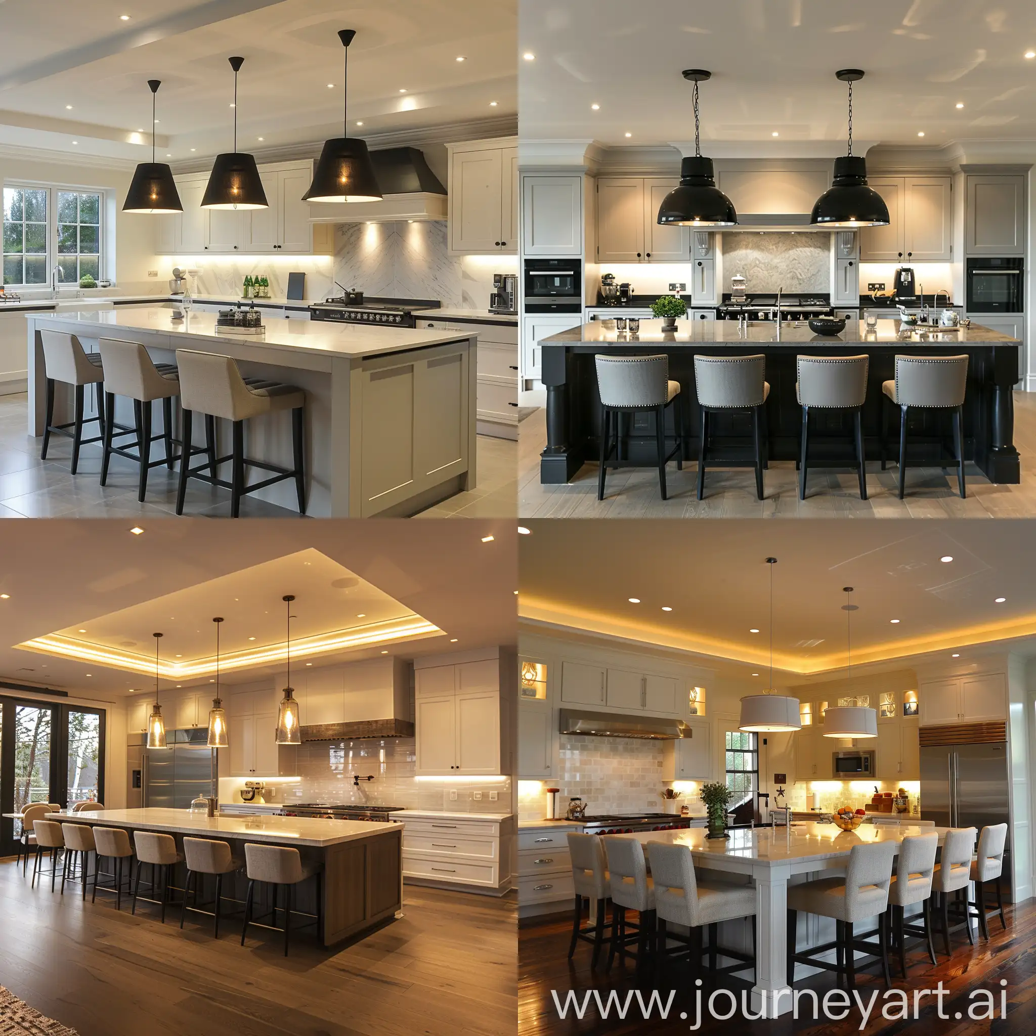 Modern-Kitchen-Interior-with-Pendant-Lamps-and-StateoftheArt-Appliances
