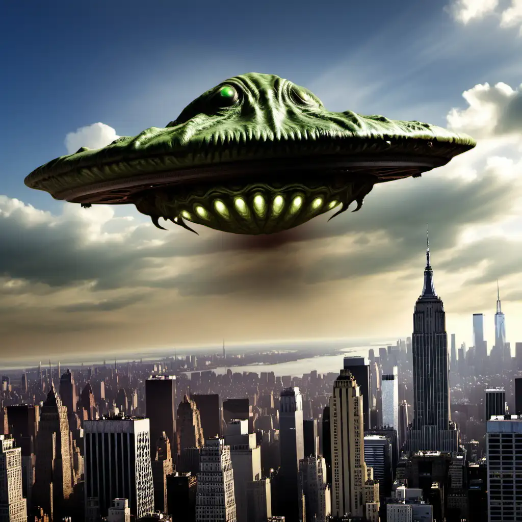 Reptoid Alien UFO Invasion Causes Chaos in New York City