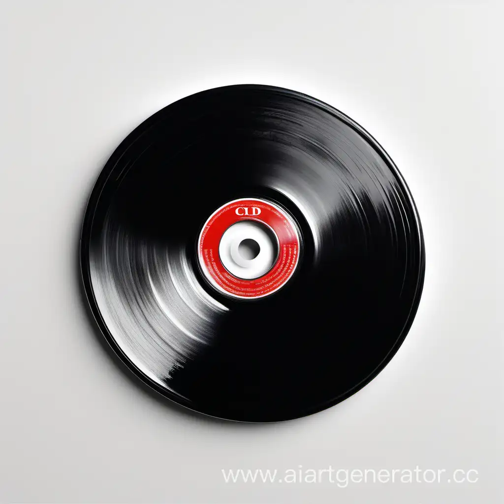 Abstract-Black-CD-Painted-Disc-on-White-Background
