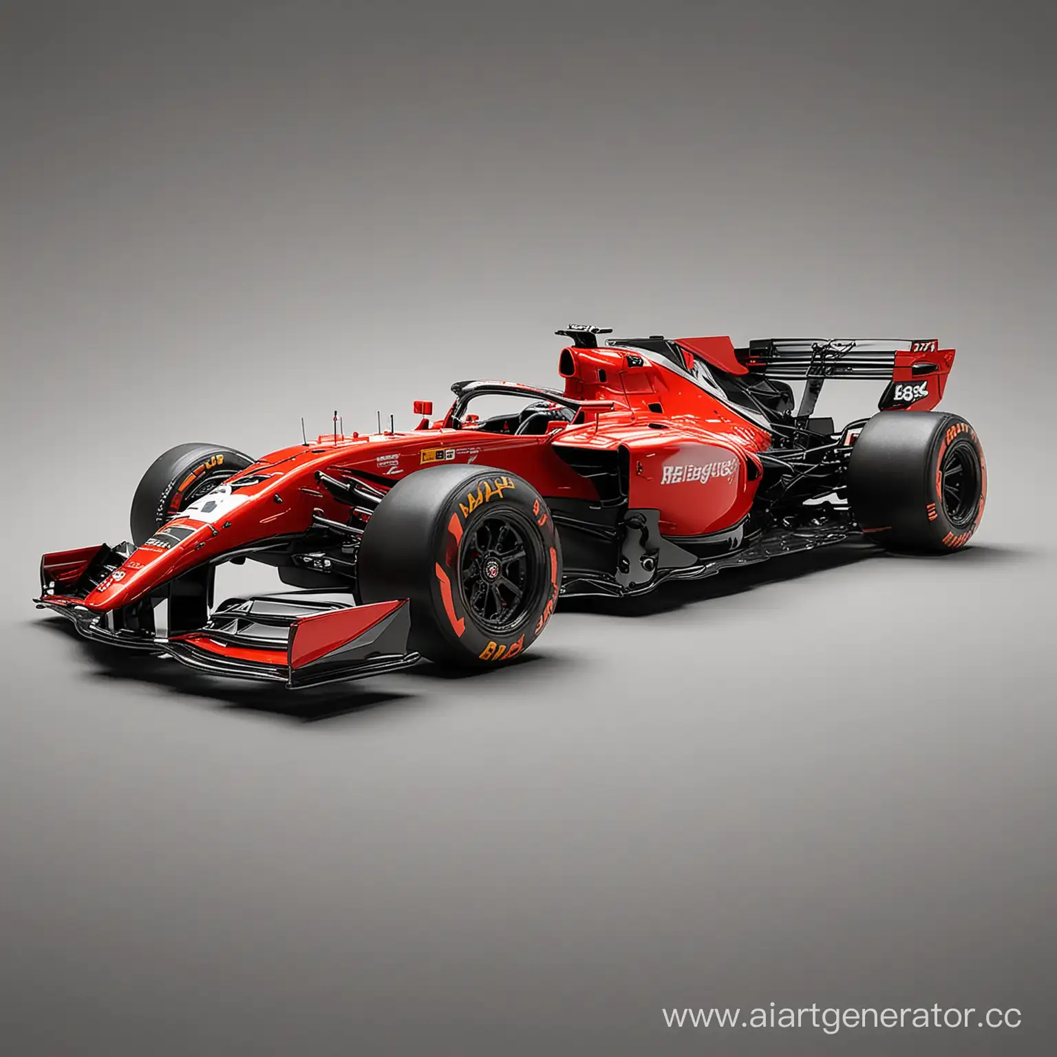 Red-and-Black-Racing-Car-Without-Background