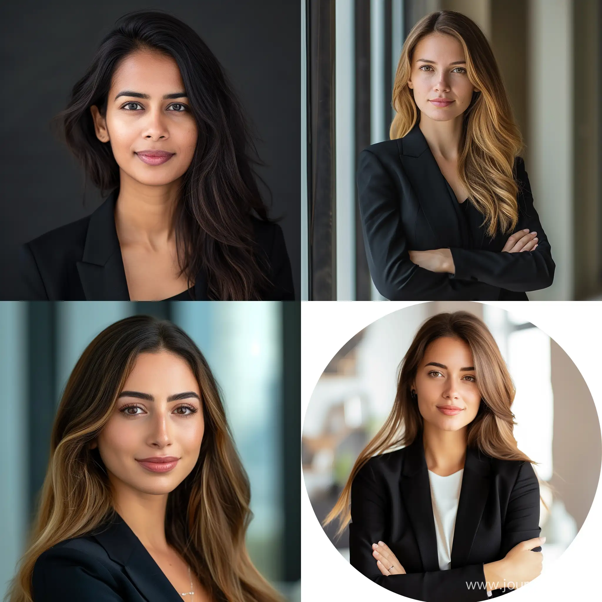 Professional-Woman-Poses-for-Corporate-Portrait