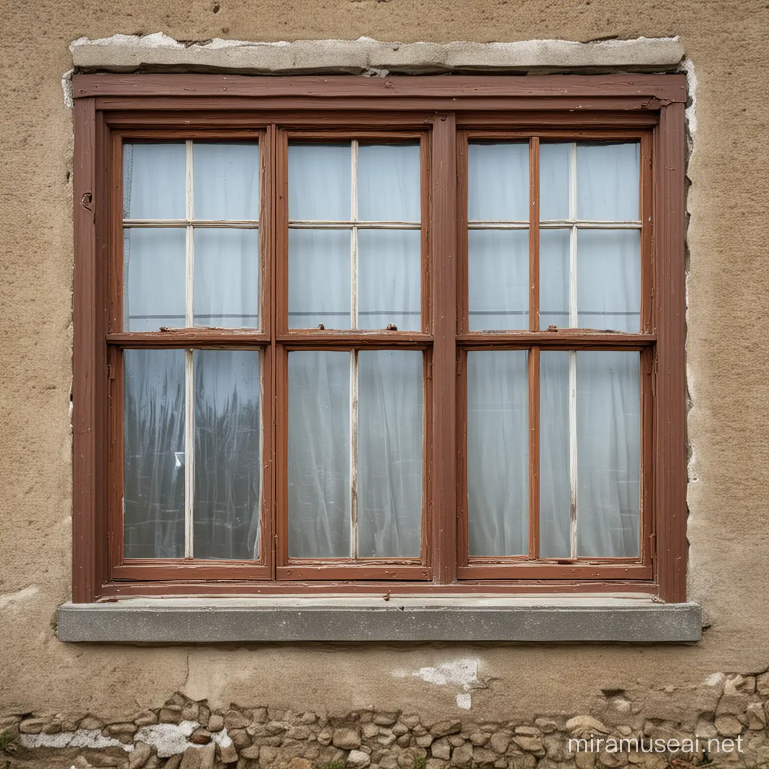 foto of an old windows on the left side and the new version of the same window on the right side on the picture.

