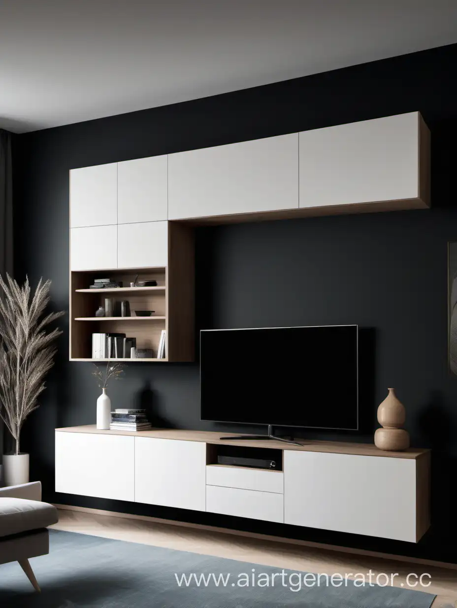 Contemporary-WallMounted-TV-Unit-with-Sleek-Cabinet