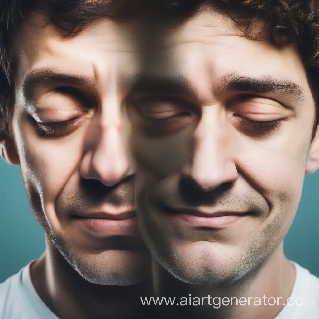 Contrasting-Emotions-of-Identical-Twins-Sadness-and-Happiness-CloseUp