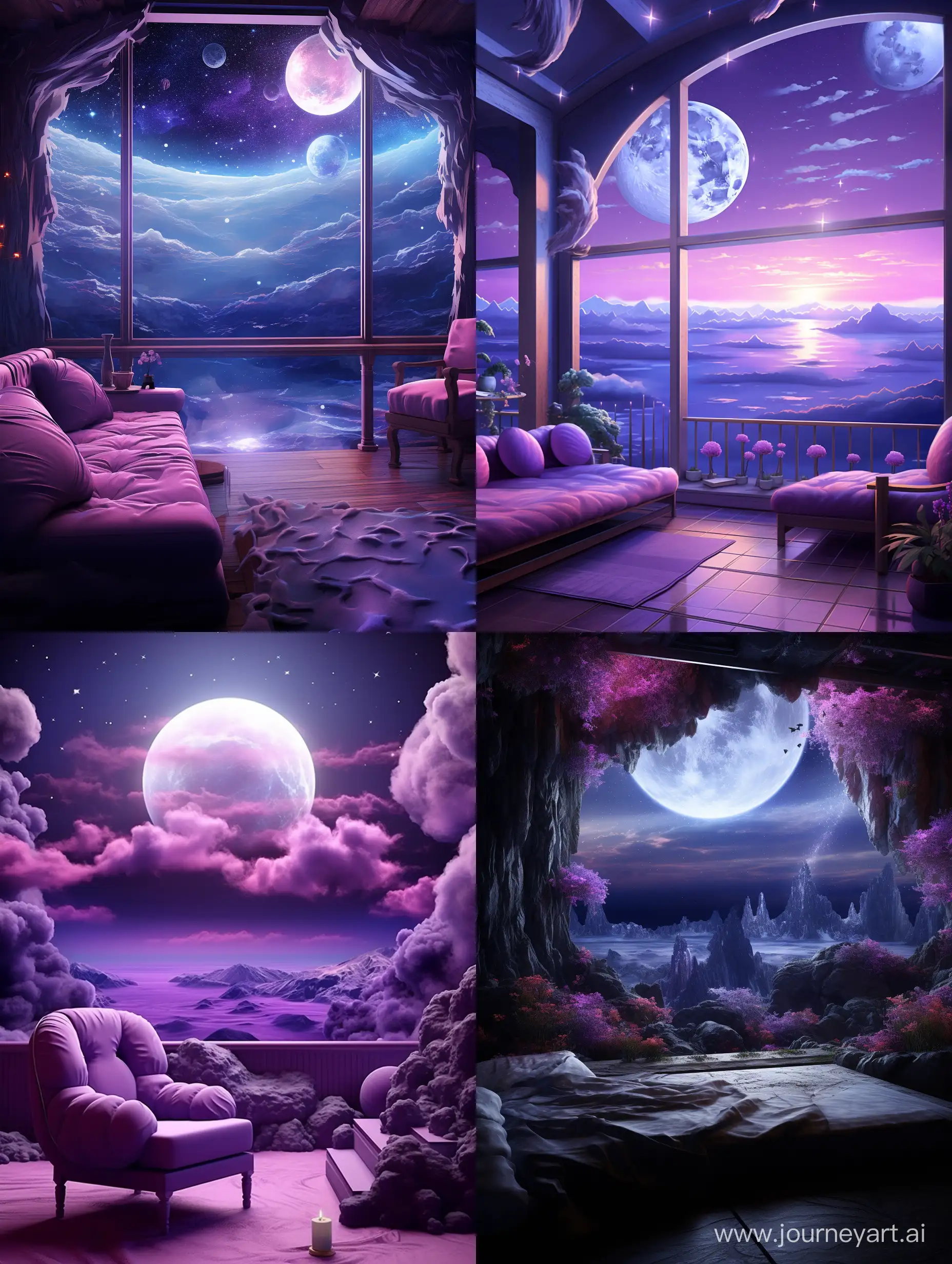 beautiful purple space