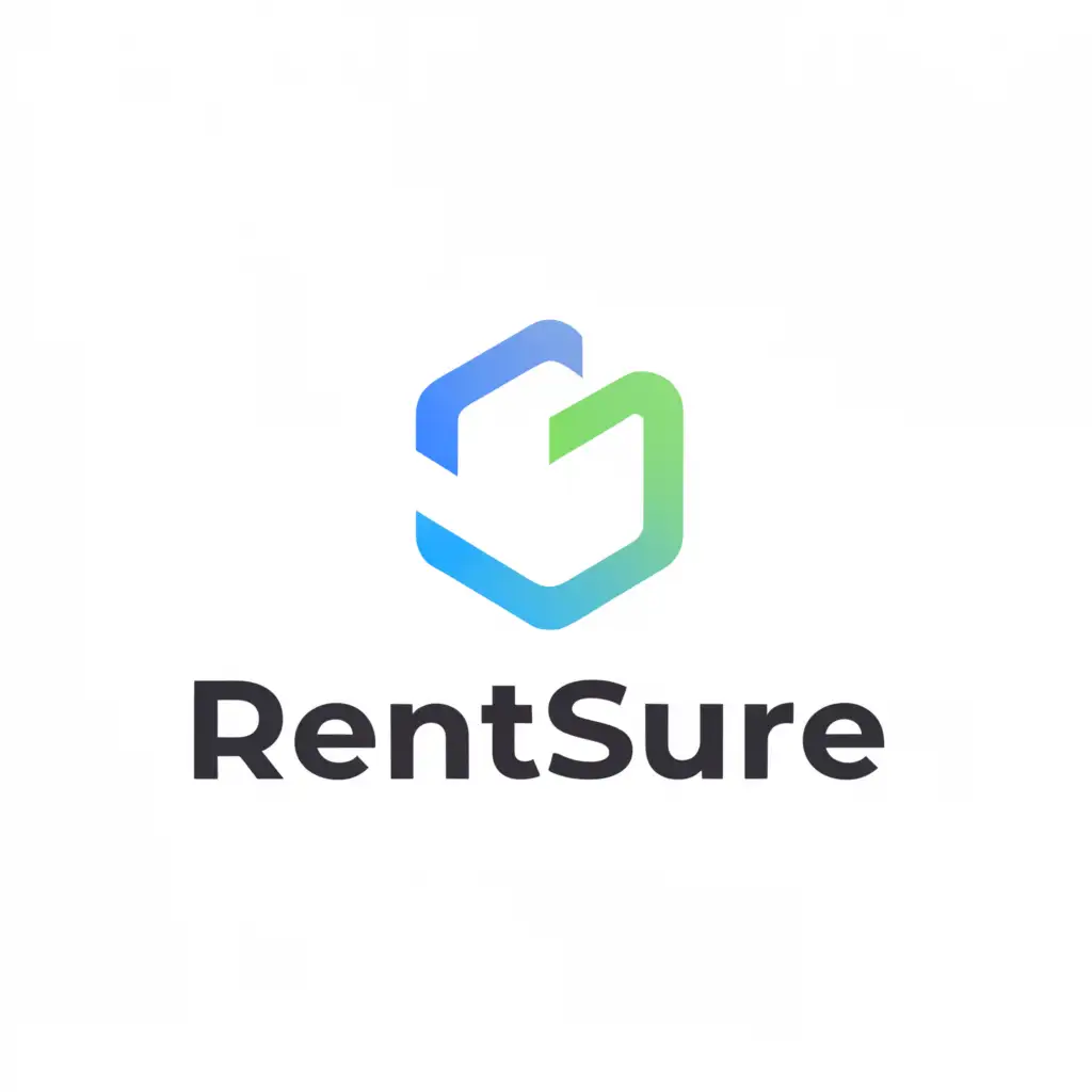 a logo design,with the text "RentSure", main symbol:a web application for placing, searching and renting housing,Moderate,clear background