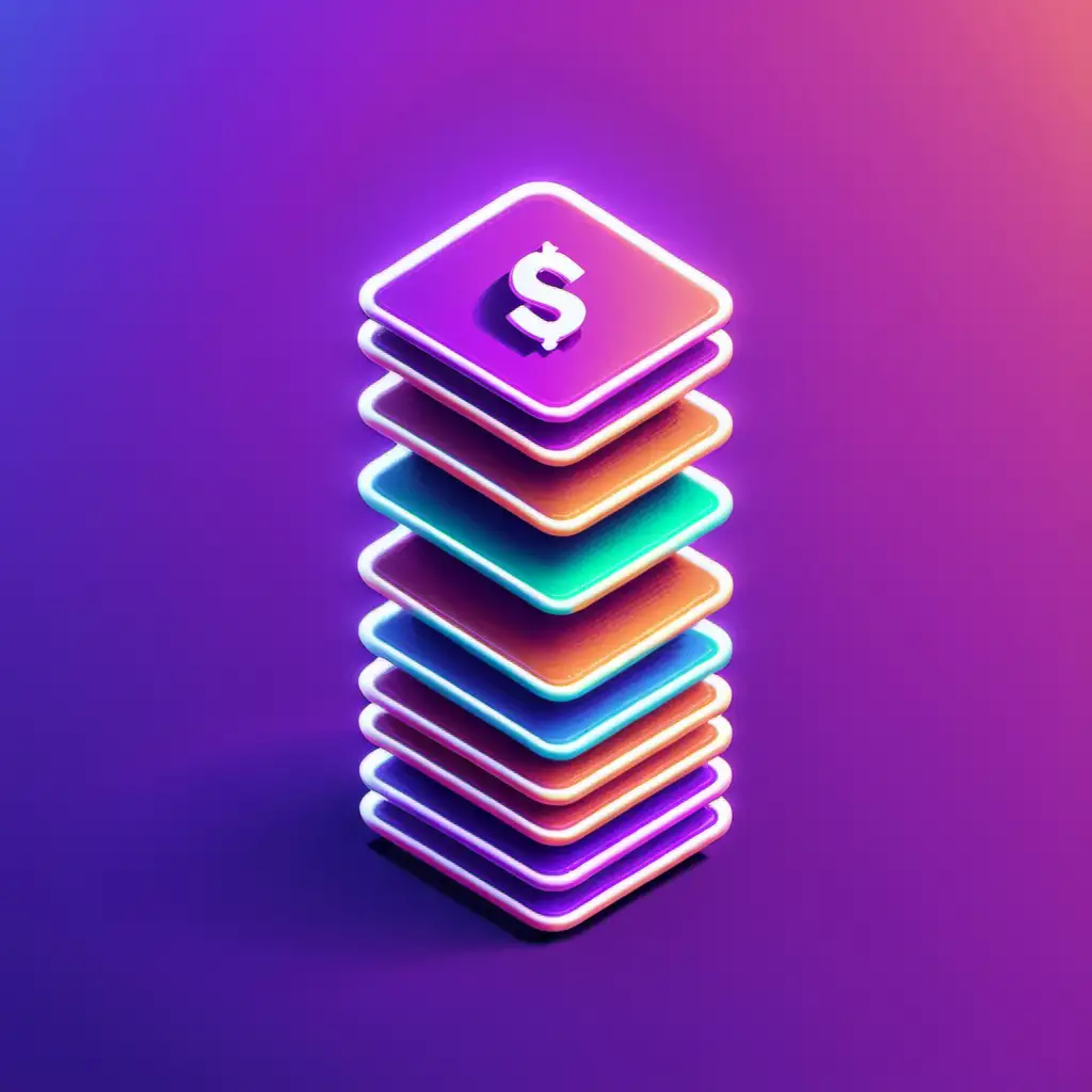 Illustrated Wordmark of Stacksco with Vibrant Color Scheme