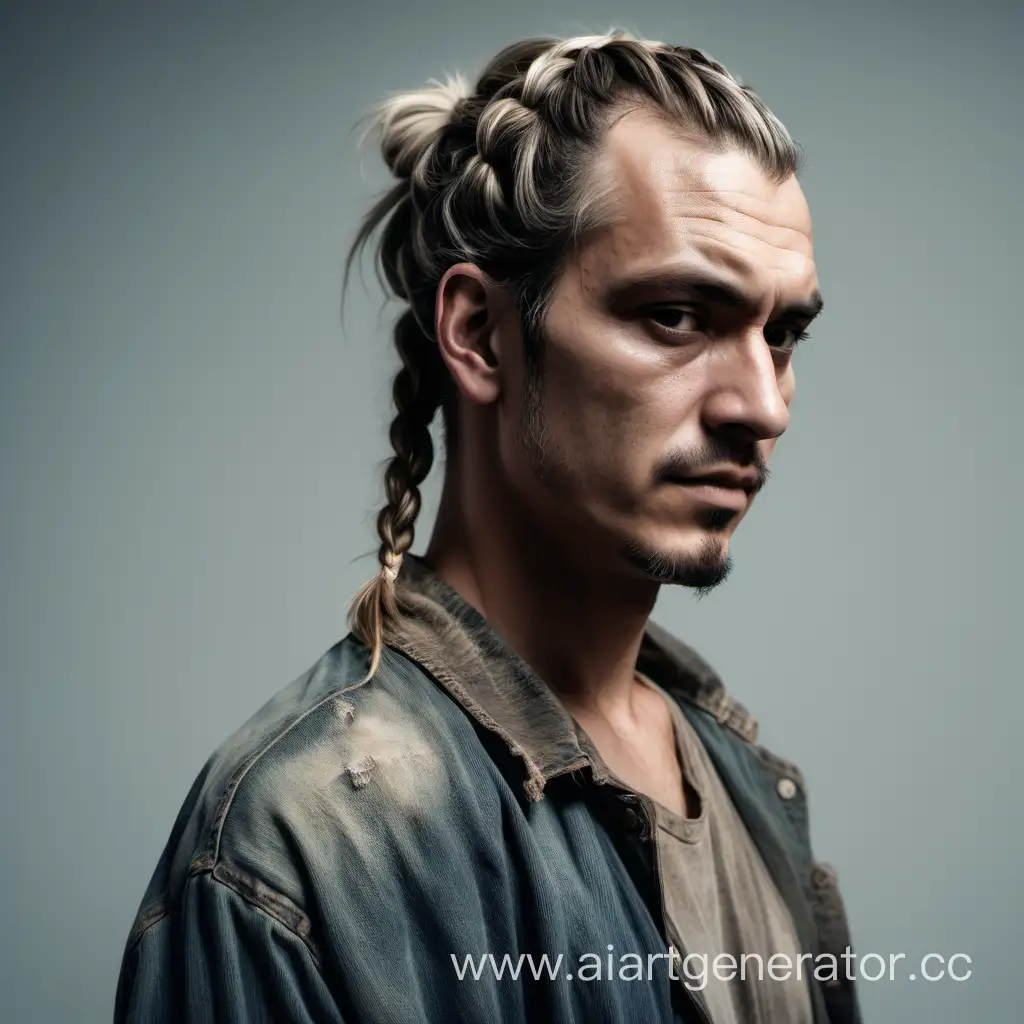 Confident-Man-with-Braided-Ponytail-in-Casual-Attire