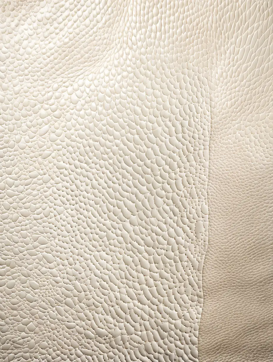 Trout Skin Texture on Smooth White Leather Surface