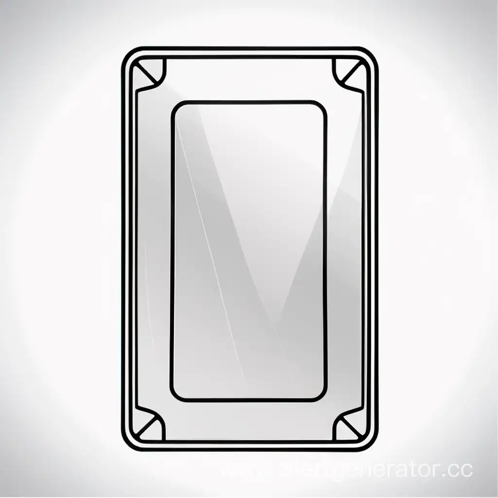 Vector-Icon-of-Tempered-Glass-Monochrome-Outline-Design