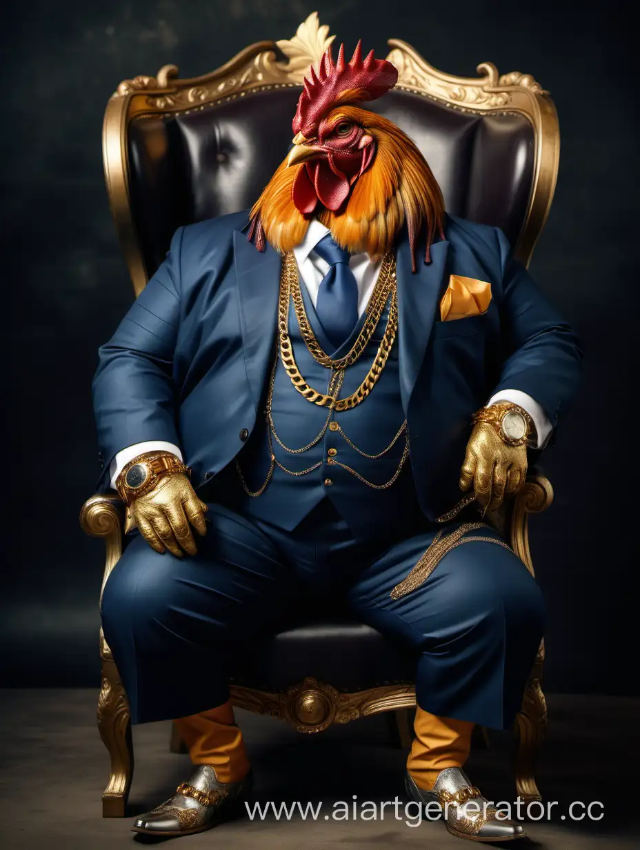 Elegant-Rooster-in-Luxurious-Attire