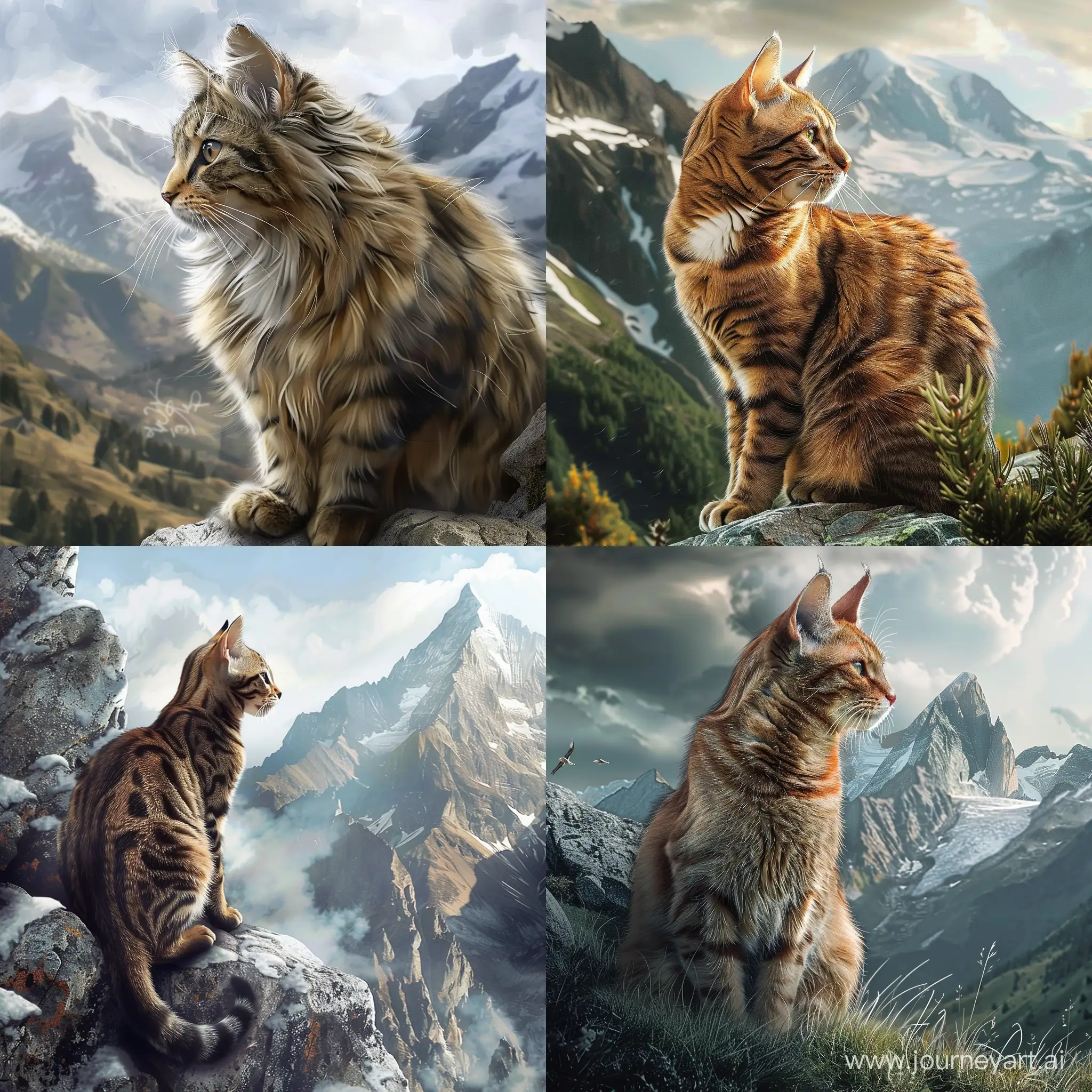 Majestic-Mountain-Cat-Stunning-Feline-Amidst-Natures-Peaks