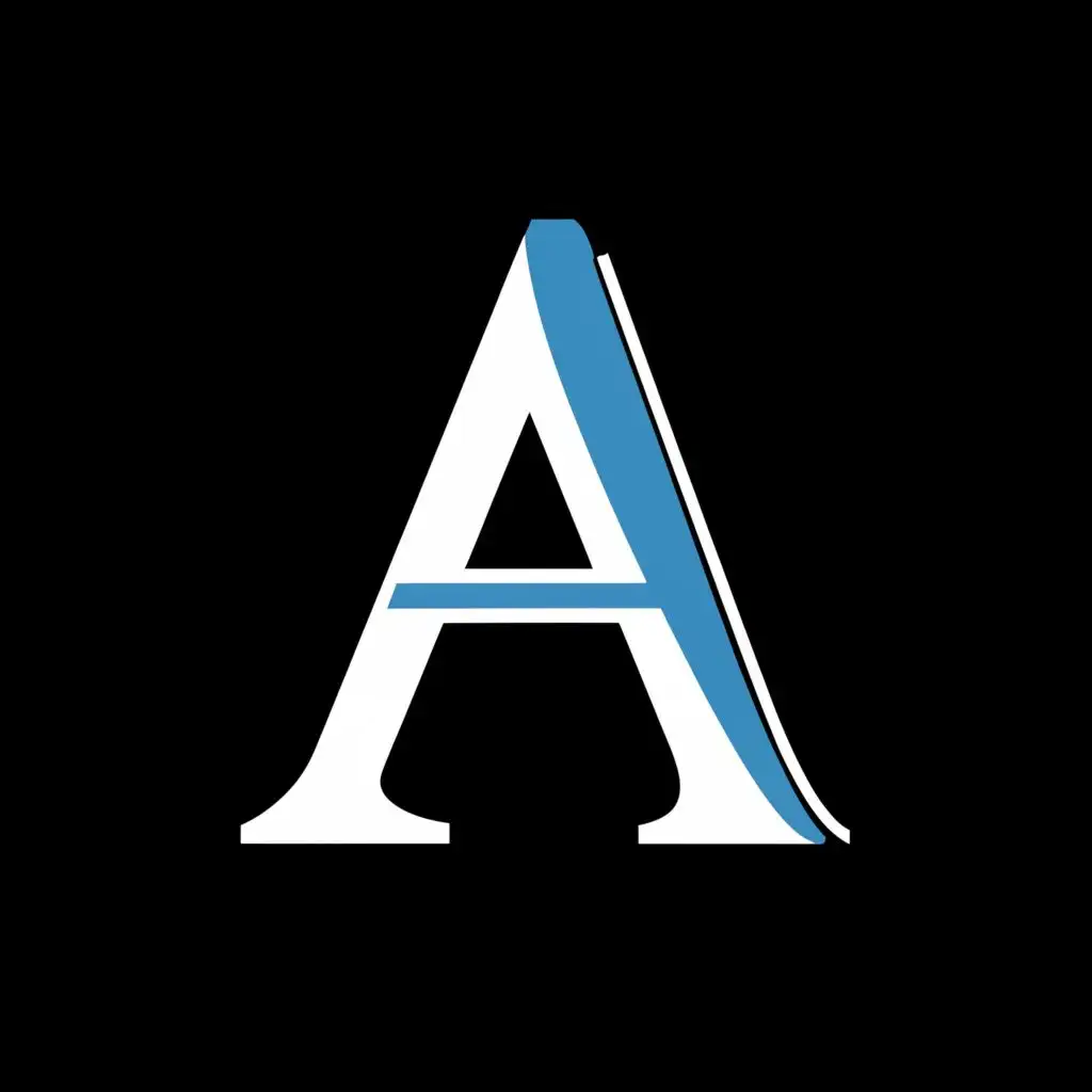 logo, A, with the text "A", typography