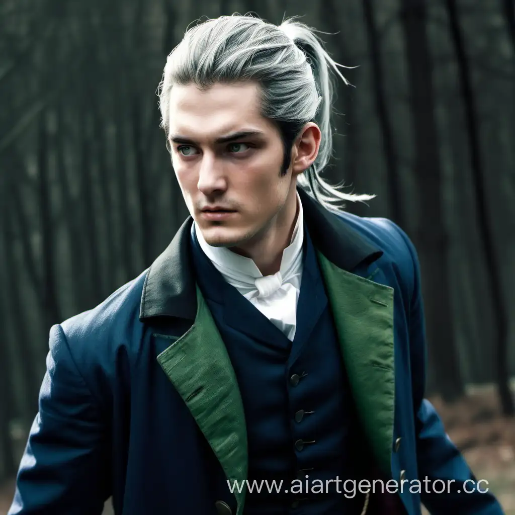 Mysterious-GrayHaired-Man-with-Scar-Enigmatic-Figure-in-Dark-Blue-Frock-Coat