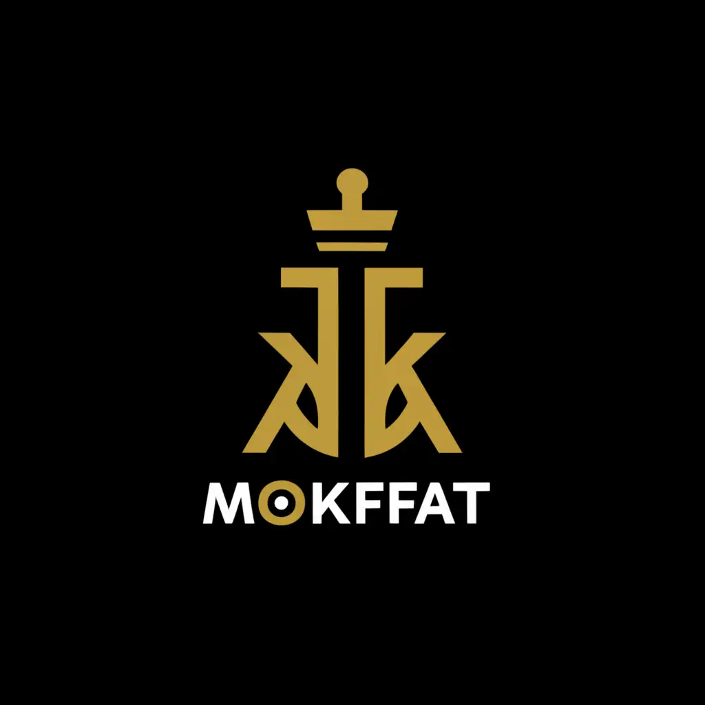 a logo design,with the text "MOKAFAT", main symbol:mk,Minimalistic,be used in Entertainment industry,clear background