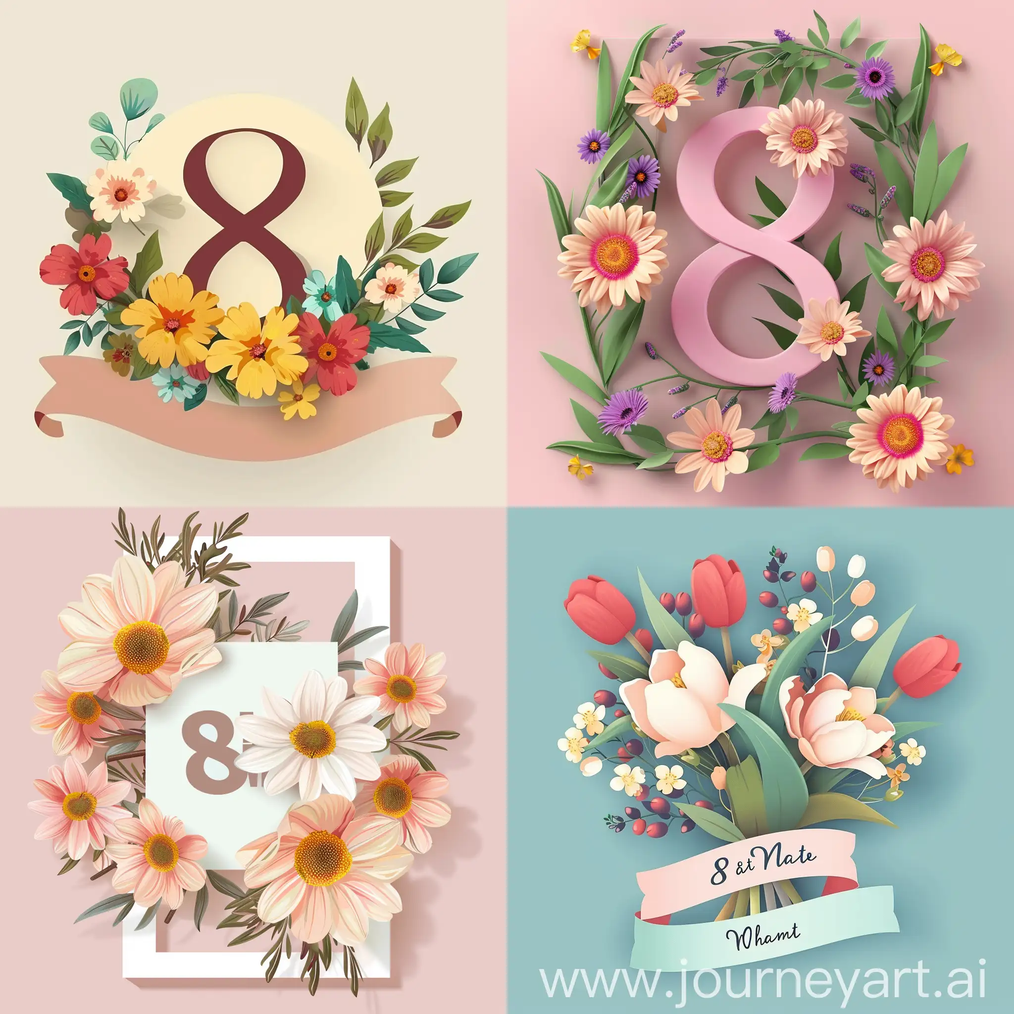 International-Womens-Day-Celebration-with-Spring-Flowers-Greeting-Card