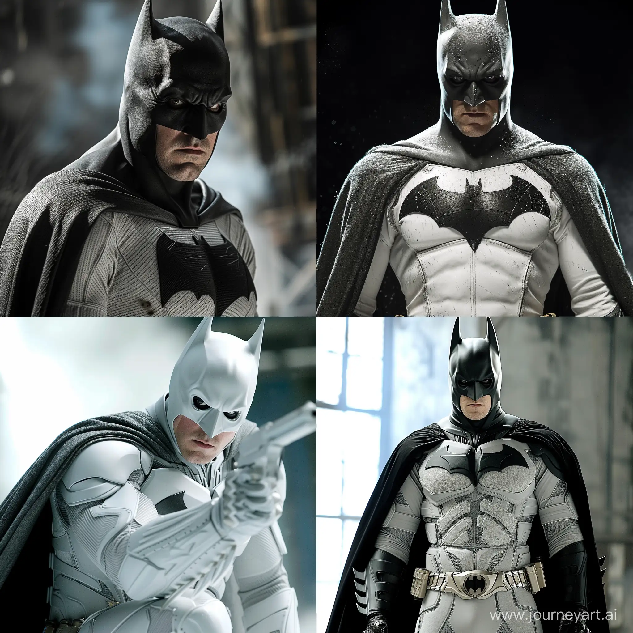 Christian Bale as Batman in White 