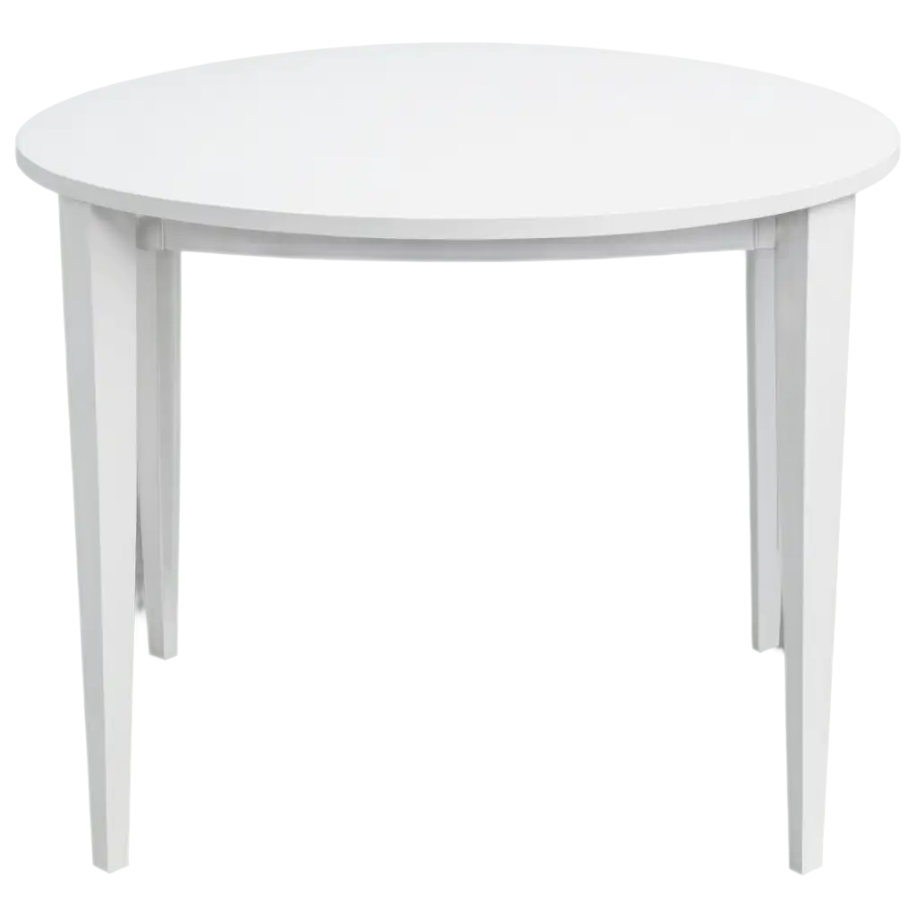 white table
