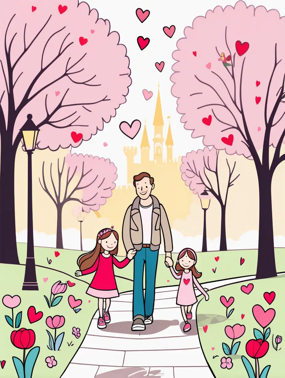 Enchanting Valentines Day Stroll Whimsical DaddyDaughter Adventure