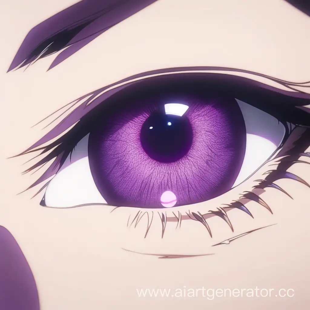 purple eye anime