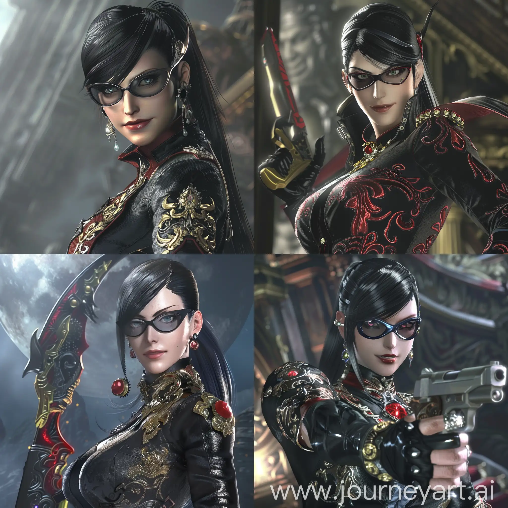 Bayonetta-Video-Game-Character-with-Guns-and-Magic