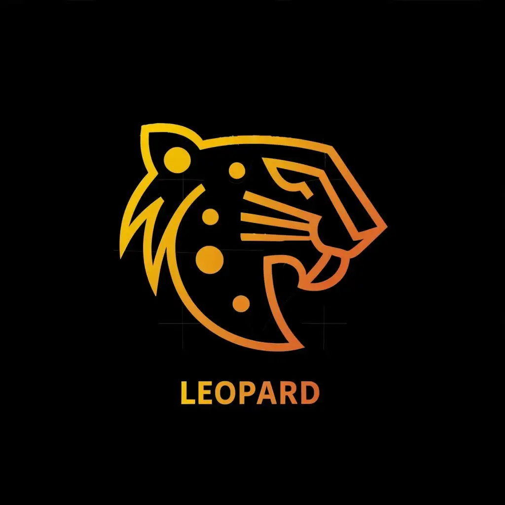 LOGO-Design-For-Leopard-Fitness-Minimalist-Monoline-White-Leopard-Head-Symbolizing-Agility-and-Strength