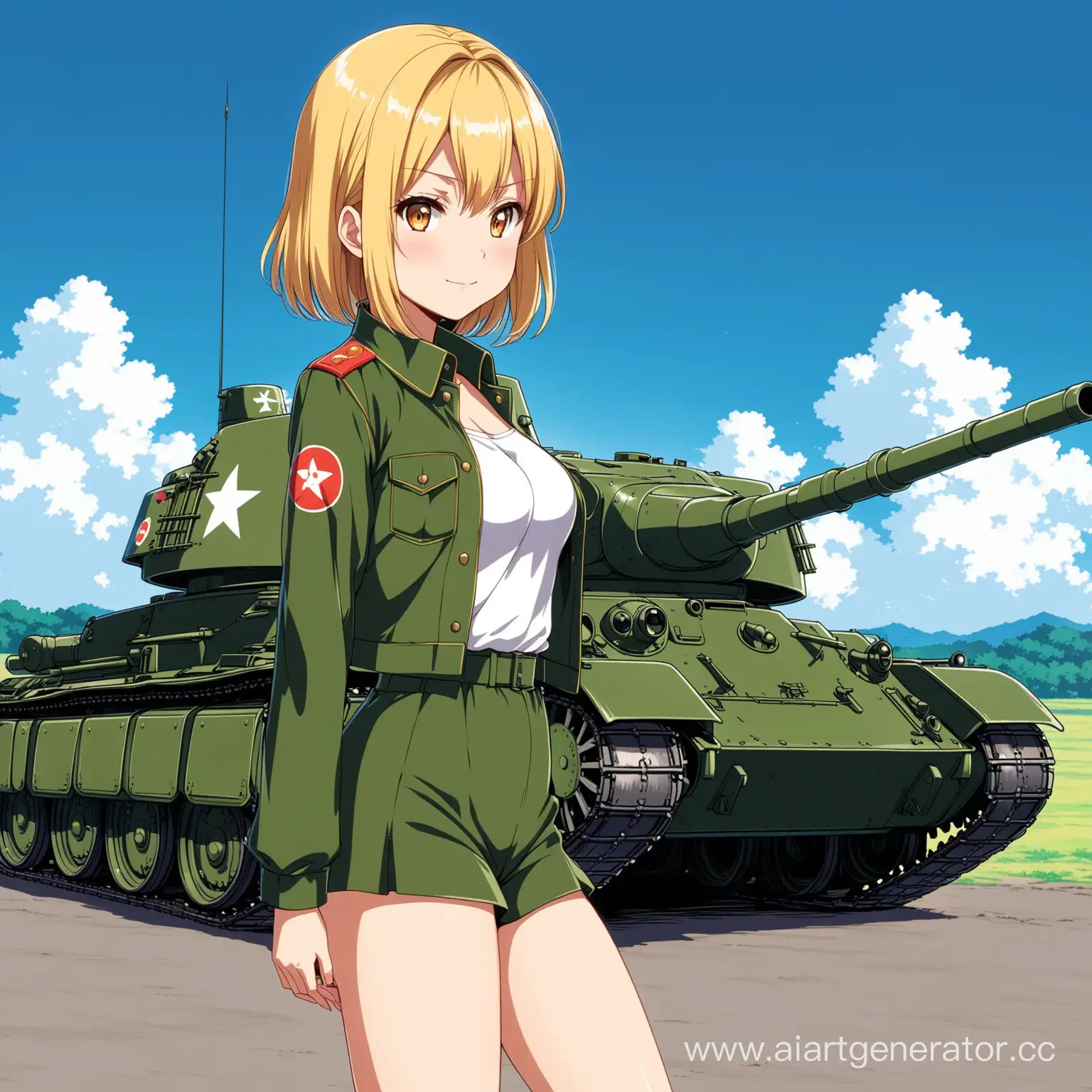 Anime-Girl-Riding-T3485-Tank