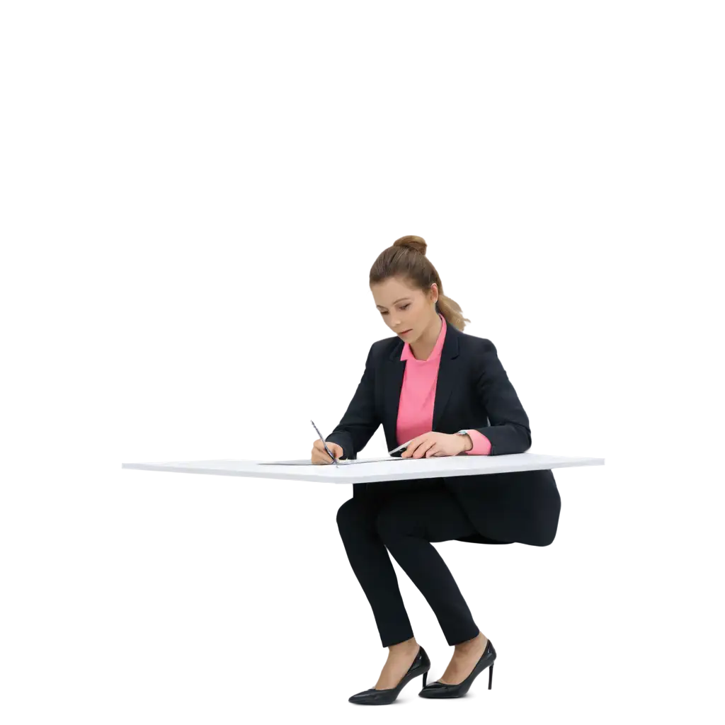 Professional-PNG-Image-Working-Girl-at-Desk-AI-Art-Prompt-Creation