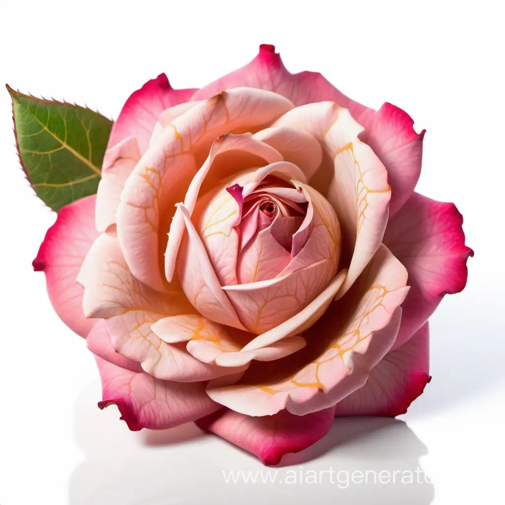 Moroccan rose on a white background