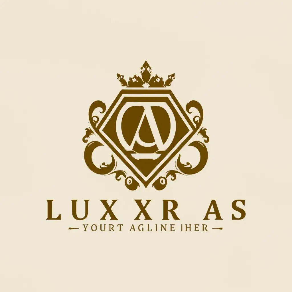 a logo design,with the text "luxury AS", main symbol:royal style,Moderate,clear background