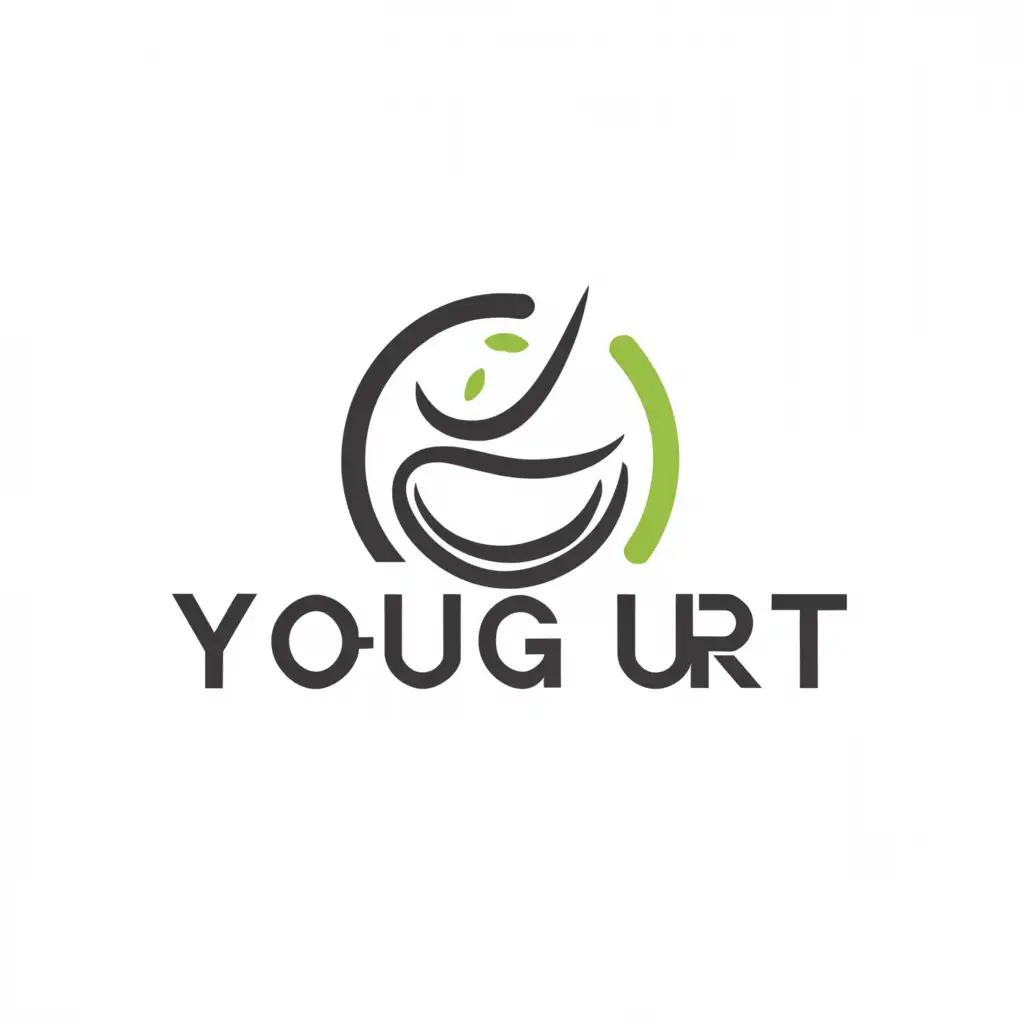 a logo design,with the text "Yougurt", main symbol:Smoothen fresh yogurt,Moderate,be used in Entertainment industry,clear background