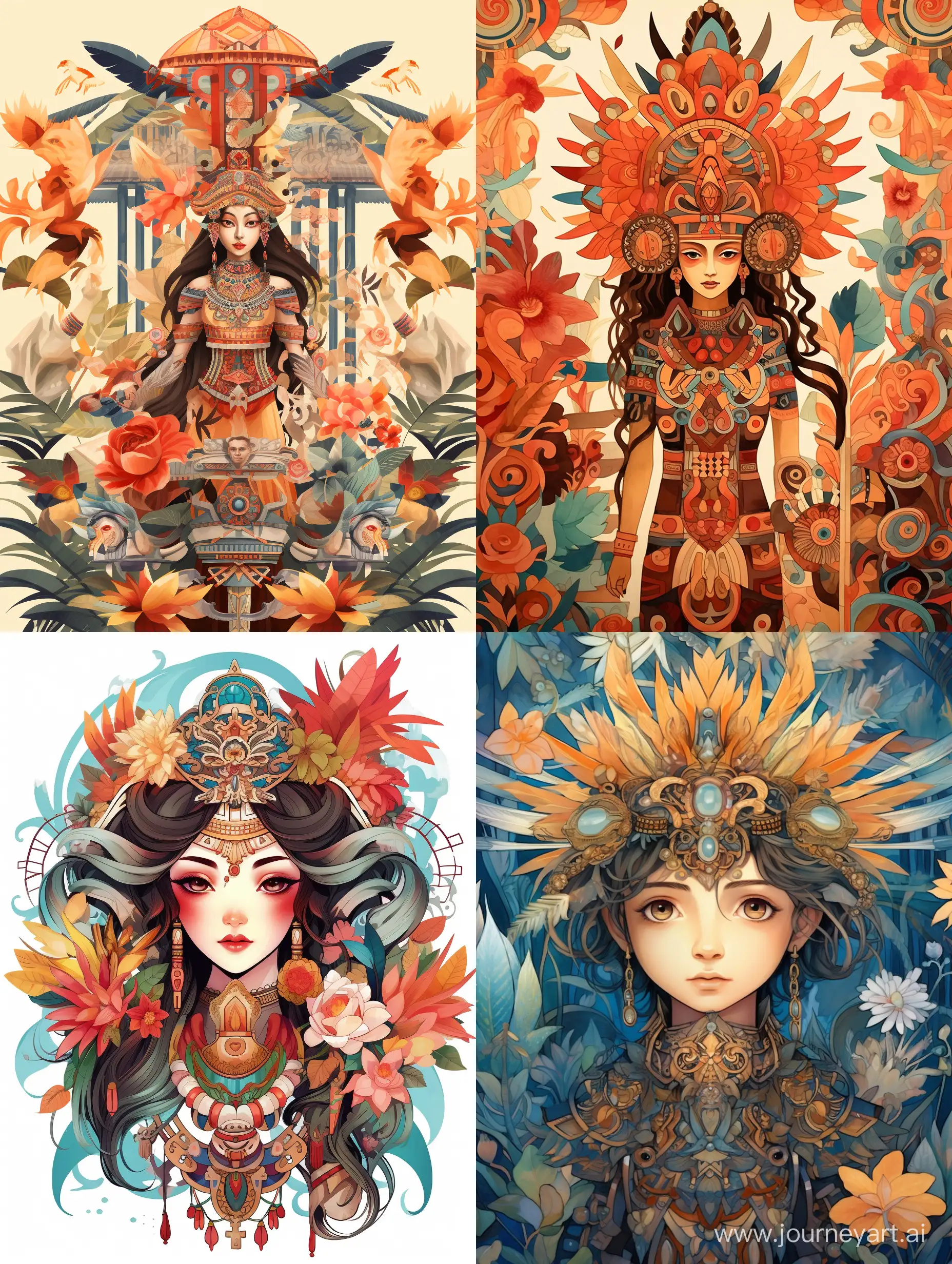 Cultural-Fusion-Fairy-Tale-Chinese-Roman-Aztec-and-Egyptian-Ornaments-in-Victor-Ngai-Style