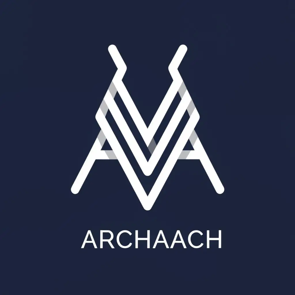 a logo design,with the text "ArchArach", main symbol:AA8,Moderate,be used in Internet industry,clear background