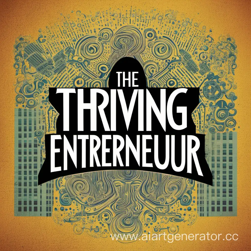 A Book cover with the Text "The thriving Entrepreneur "