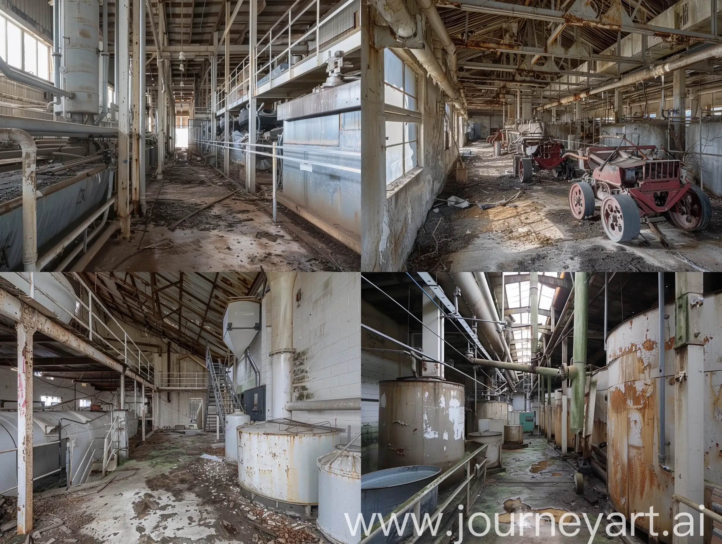 Eerie-Abandoned-Dairy-Factory-with-Rusty-Equipment