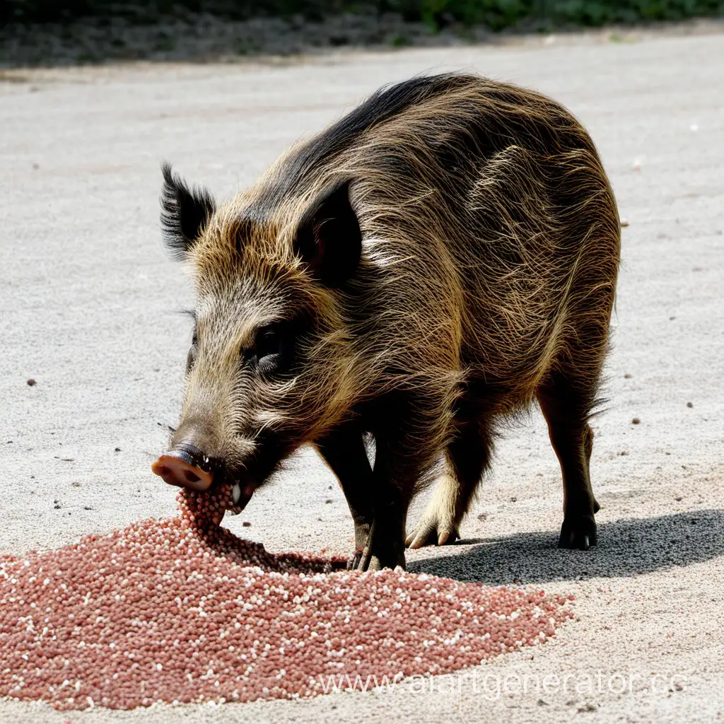 Boar-Feasting-on-NutrientRich-Buckwheat