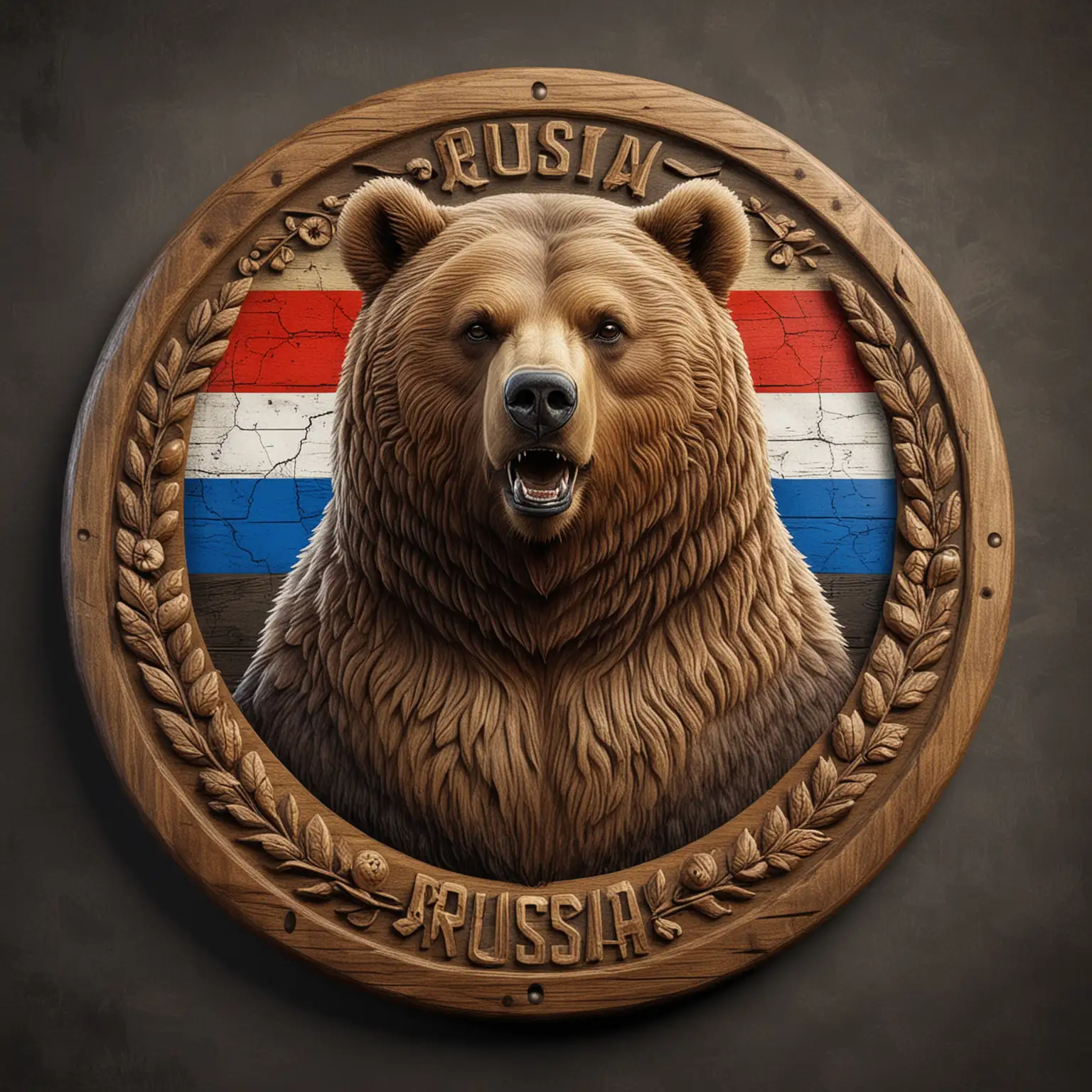 Majestic Russian Bear A Symbolic Portrait of Strength and Power