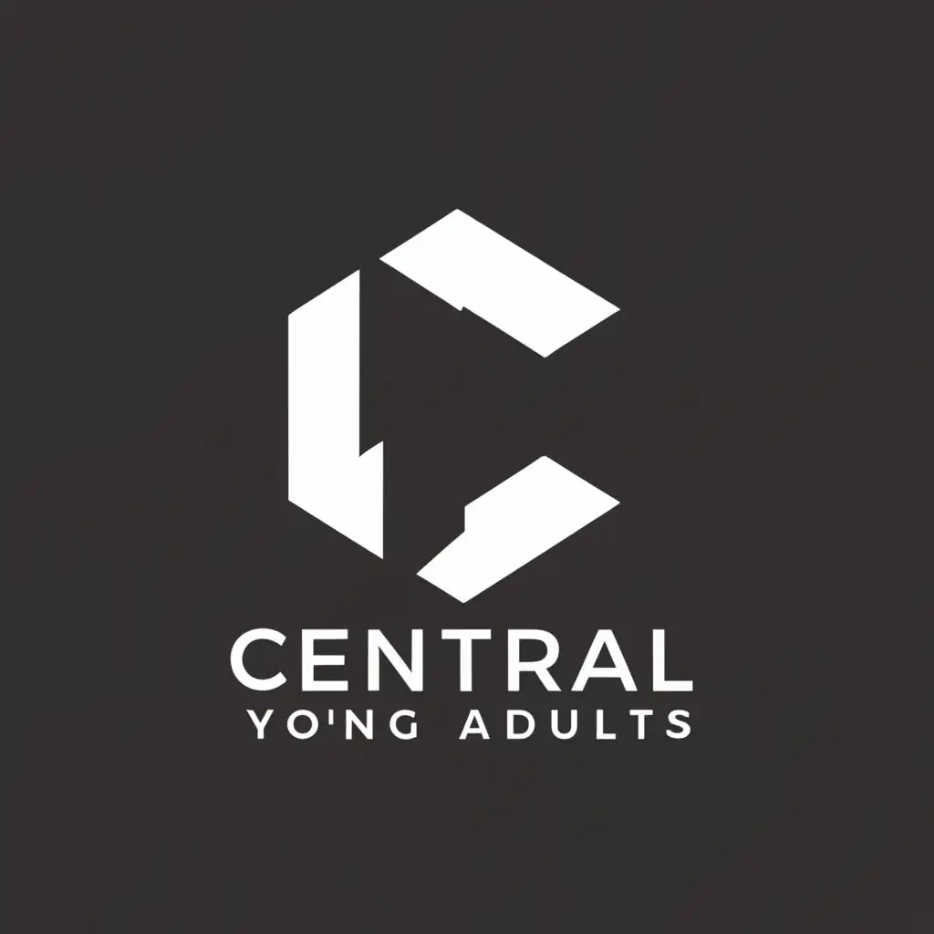a logo design,with the text "Central Young Adults", main symbol:The Letter C,Minimalistic,be used in Religious industry,clear background