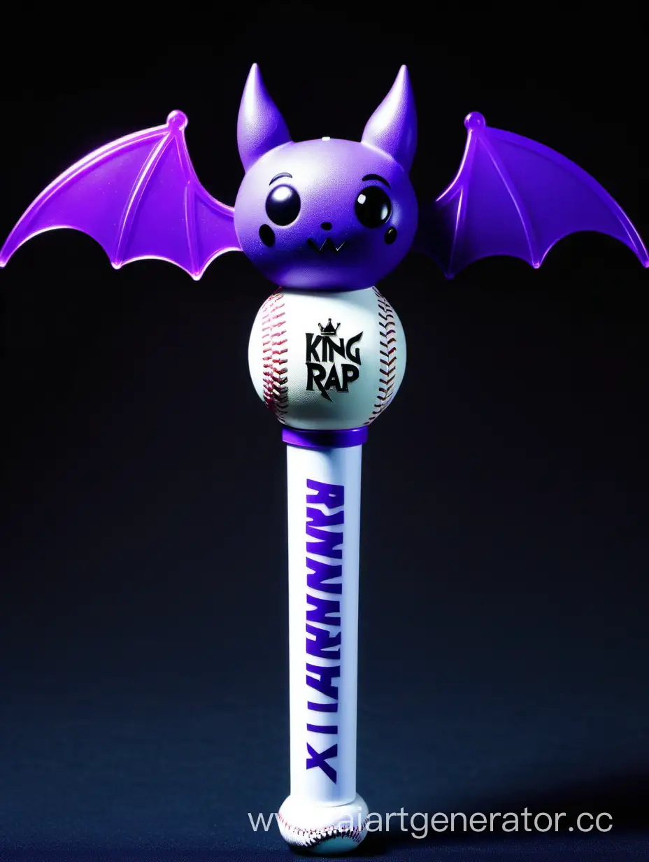 Purple-Bat-Lightstick-with-Prince-and-Princess-Baseball-by-Kpop-Group-King-of-Rap