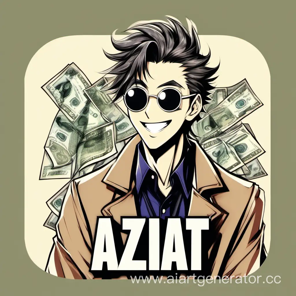 Joyful-Anime-Character-AziAt-Celebrates-Financial-Success