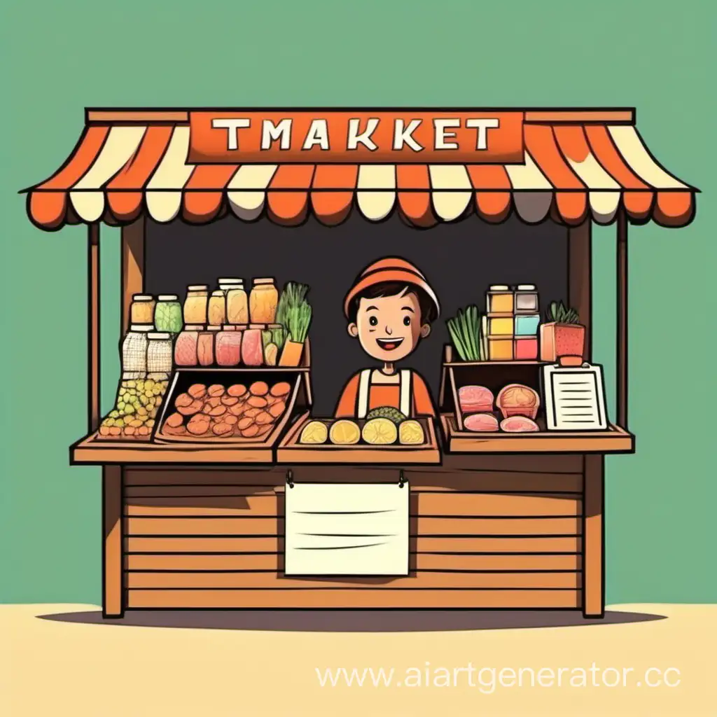 Colorful-Cartoon-Market-Stall-with-Friendly-Vendor