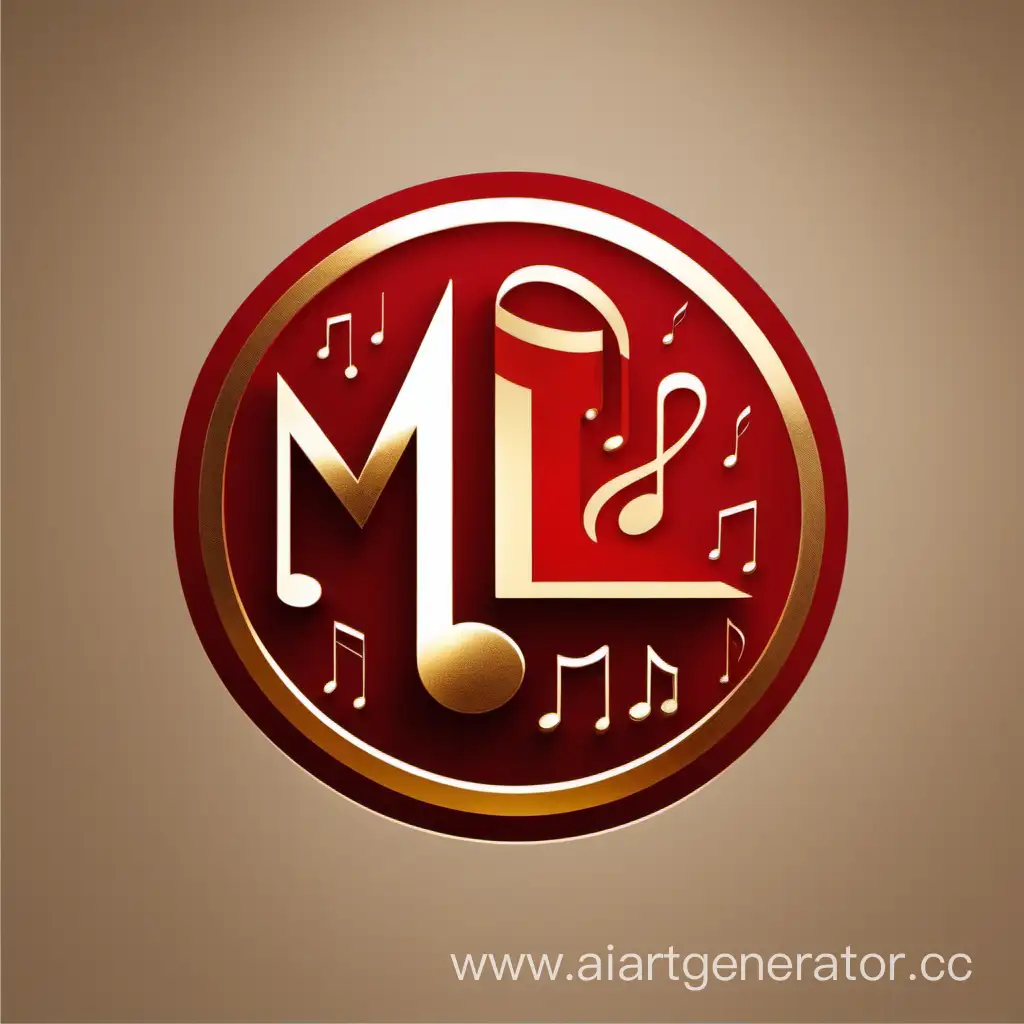 Vibrant-Red-and-Gold-Music-Logo-with-ML-Elements