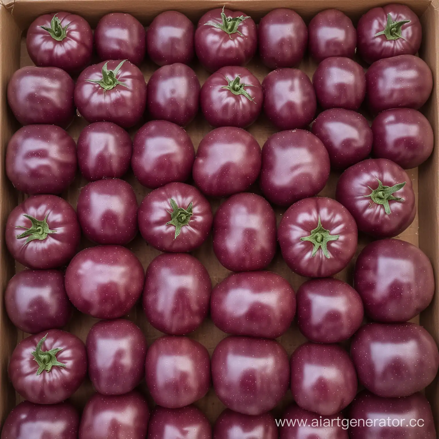 Vibrant-Purple-Square-Tomatoes-Unique-Organic-Produce-in-a-Colorful-Garden