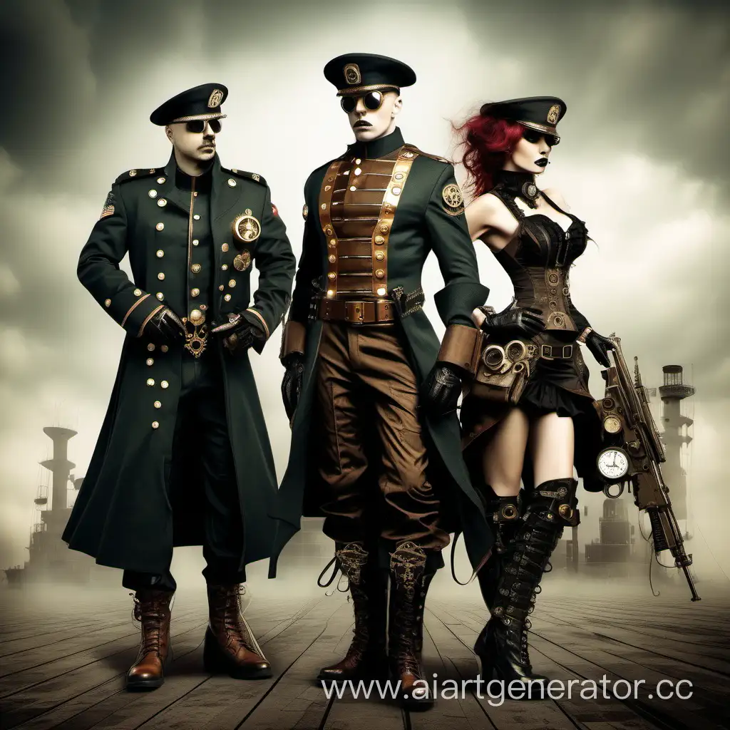 Steampunk-Gothic-Military-Fashion-Ensemble