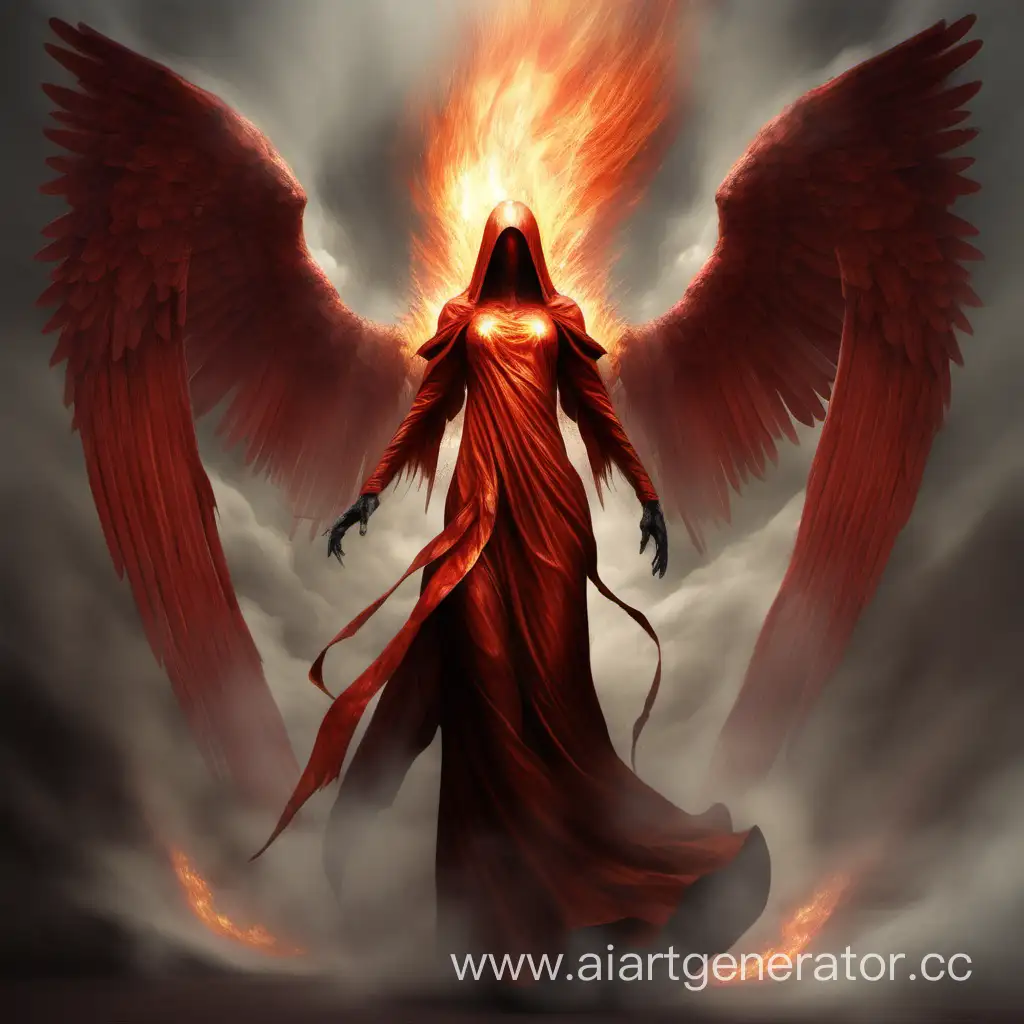 Enigmatic-Angel-Sculpture-in-Fiery-Steel