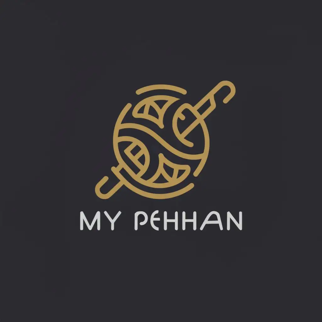 a logo design,with the text "My pehchaan", main symbol:needle and bobbin,complex,be used in Retail industry,clear background
