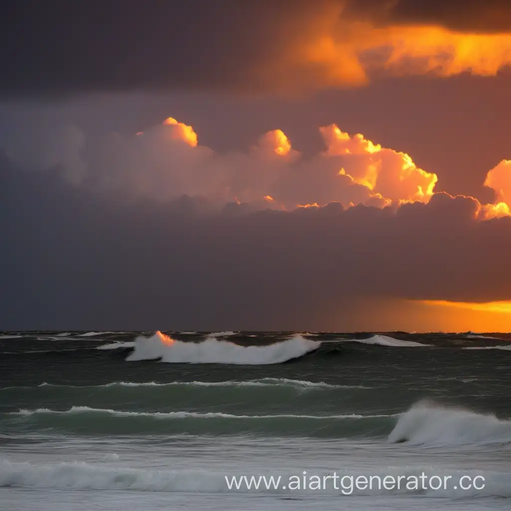 Golden-Sunset-Over-Stormy-Cape-Spectacular-Coastal-Scene